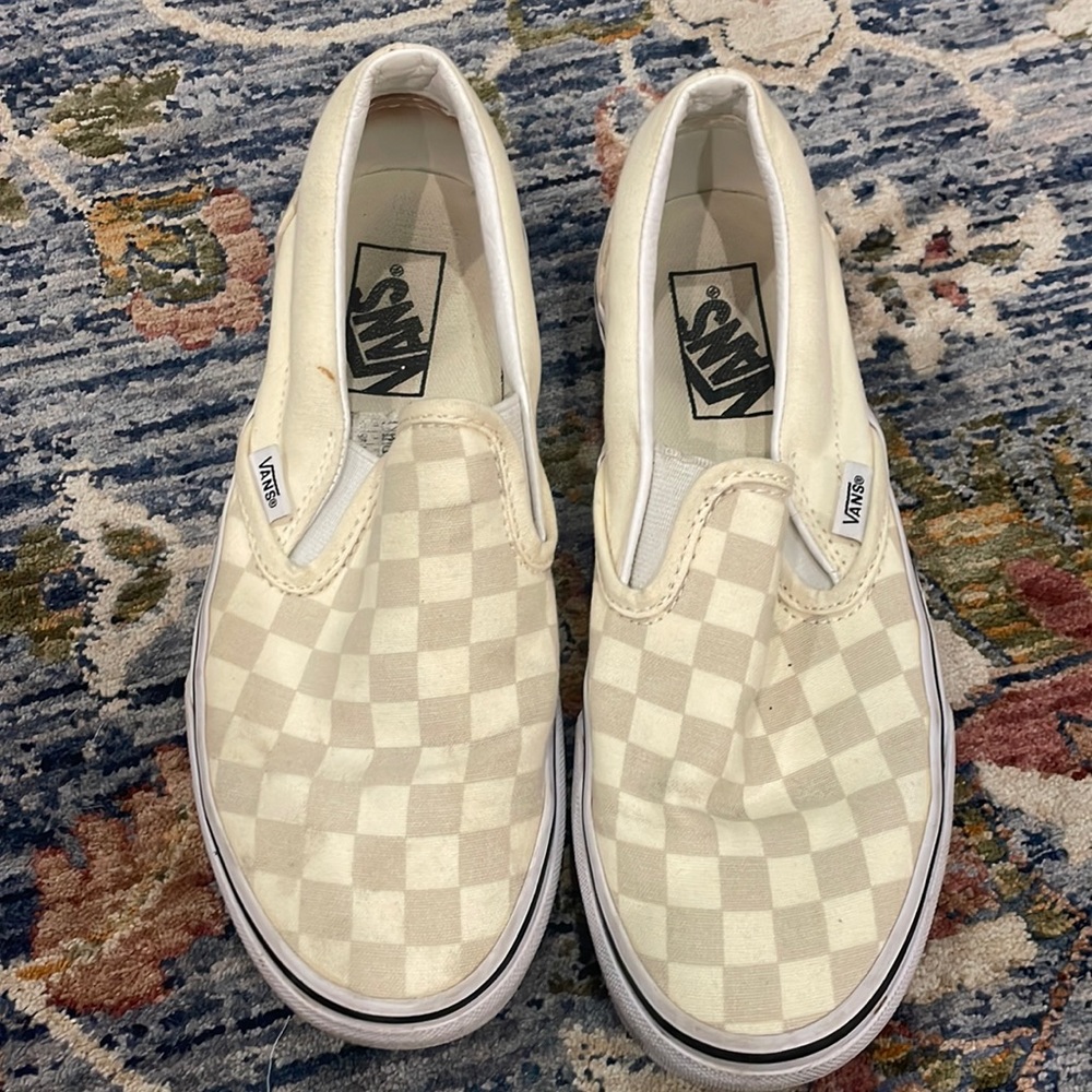 Vans, checkered, barely worn, size 7